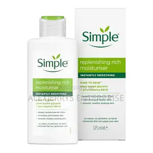 Simple Moisturiser 125ml – Hydrating Light & Replenishing Rich