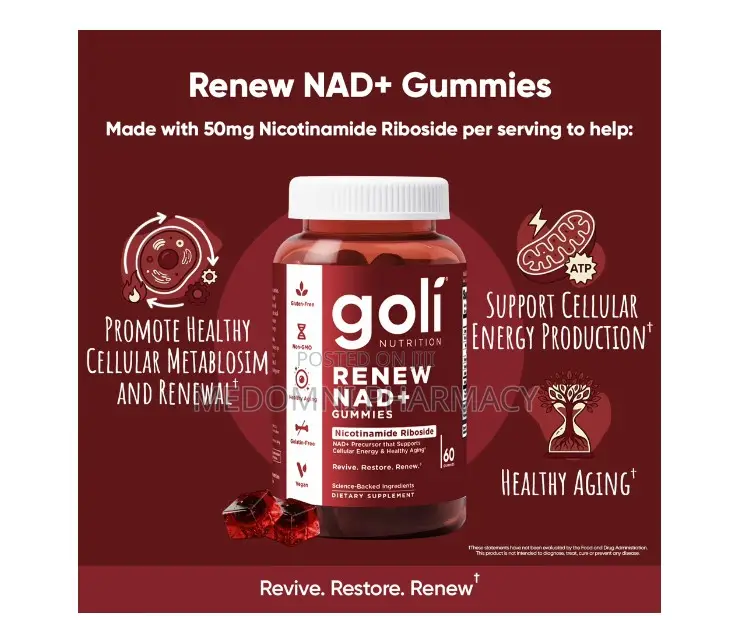 Goli Renew NAD+ Gummies 60 Count