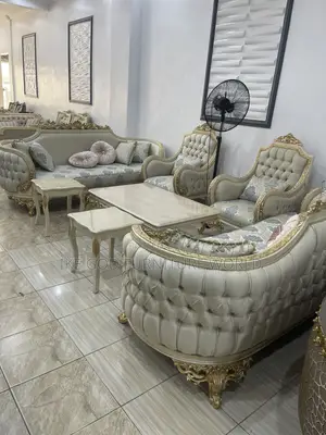 8seater Imported Turkish Royal Fabric Sofa Chair Set