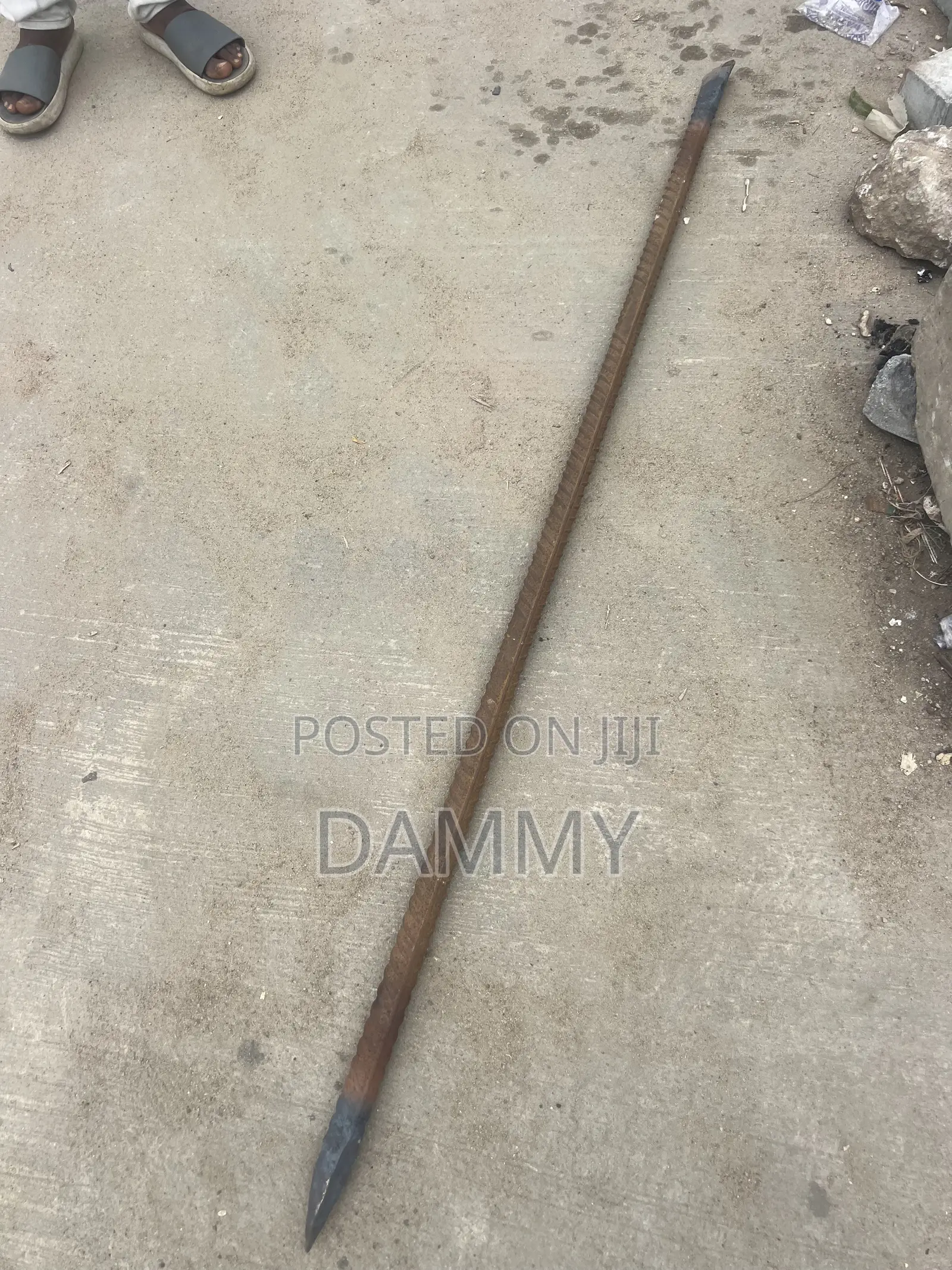 Rusty Steel Reinforcing Bar
