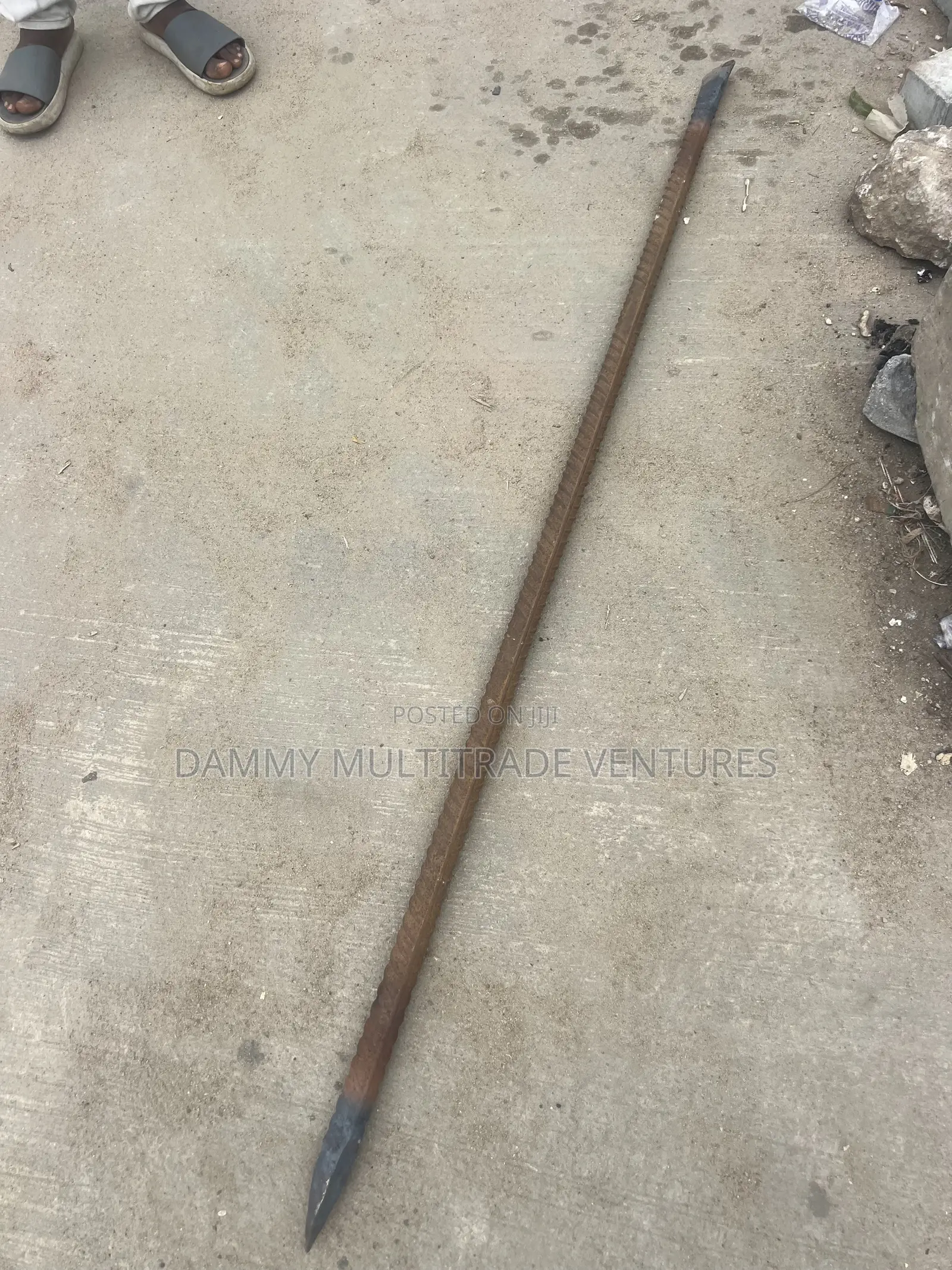 Rusty Steel Reinforcing Bar