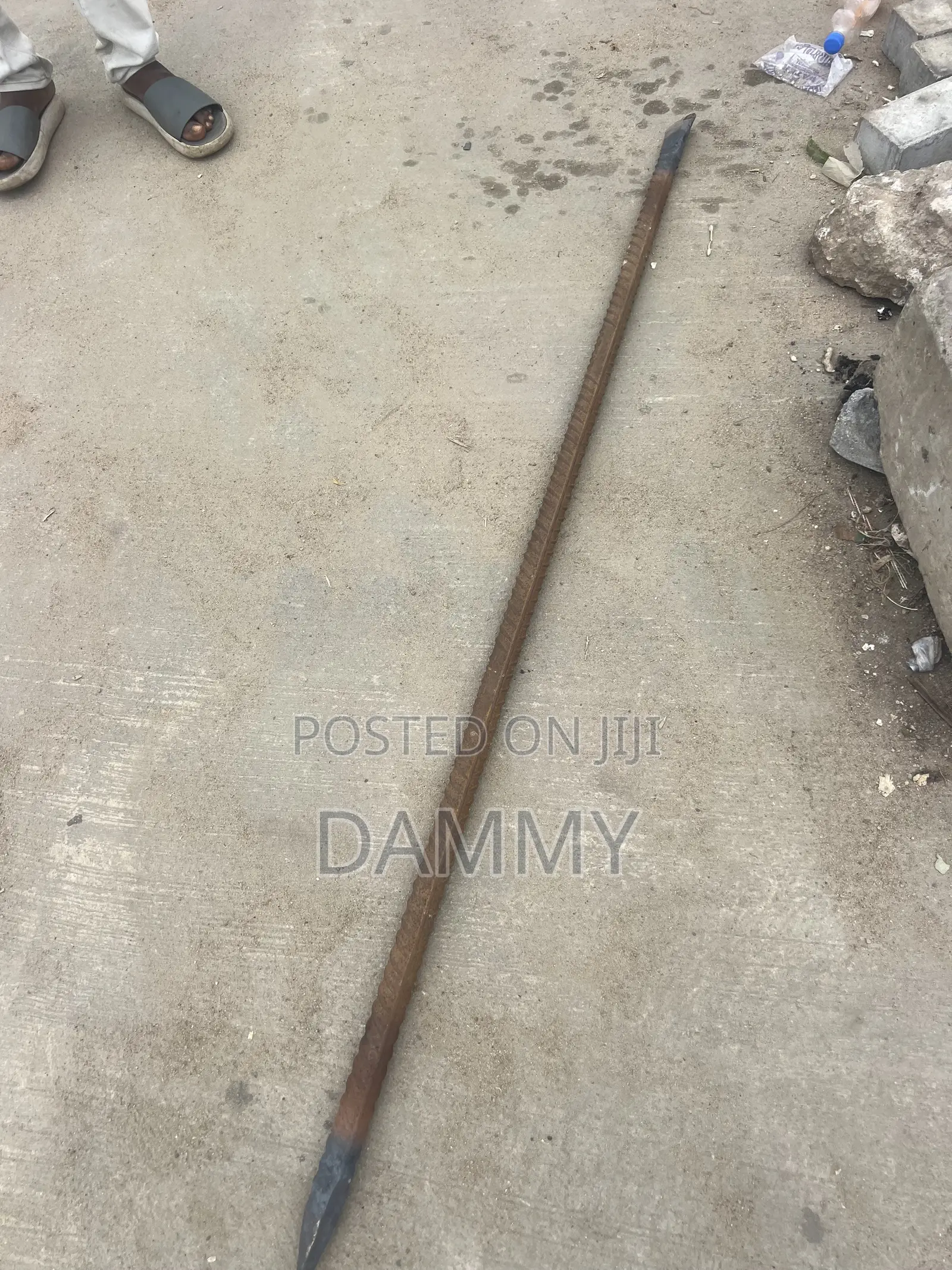 Rusty Steel Reinforcing Bar
