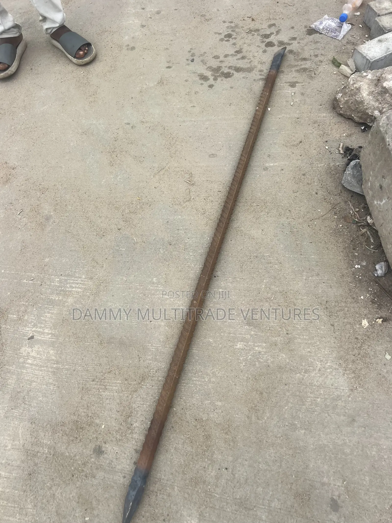 Rusty Steel Reinforcing Bar