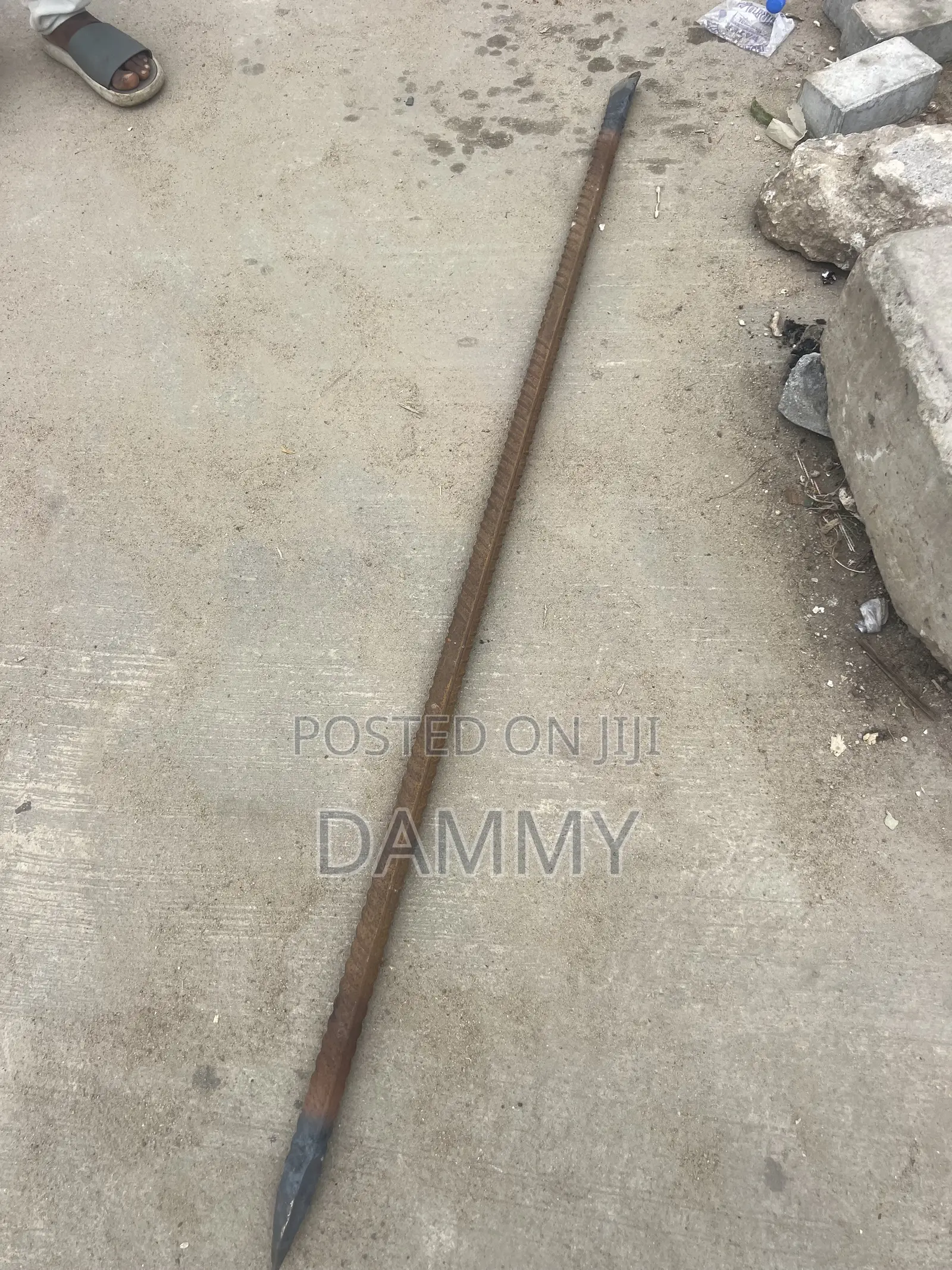 Rusty Steel Reinforcing Bar