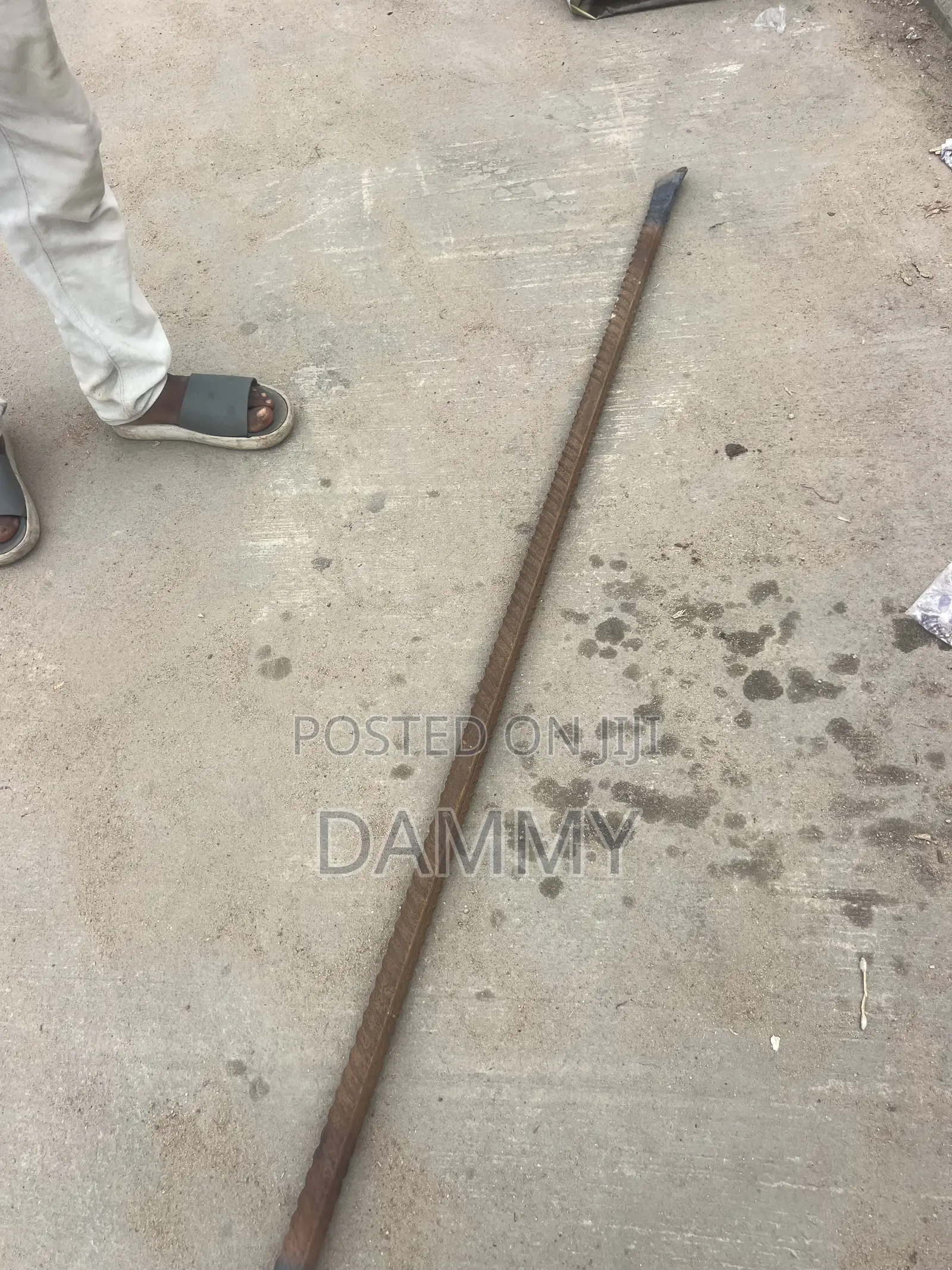 Rusty Steel Reinforcing Bar