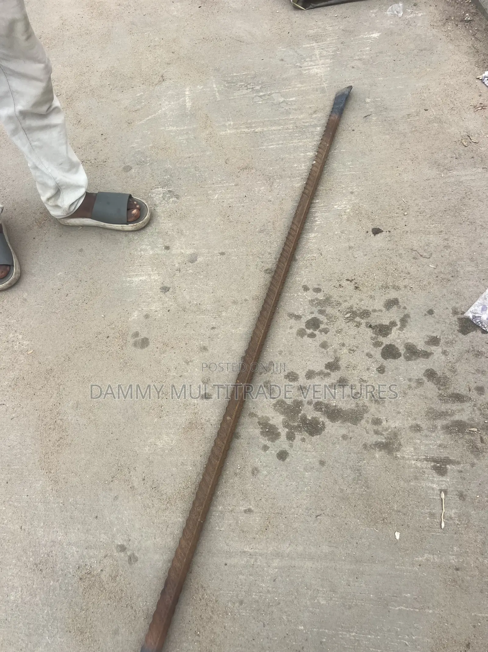 Rusty Steel Reinforcing Bar