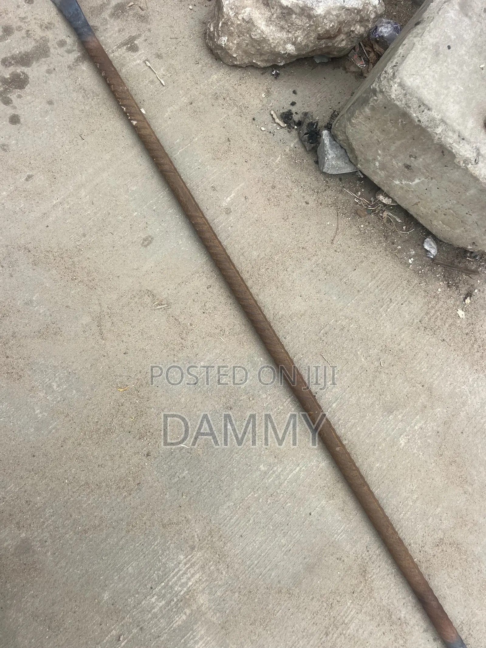 Rusty Steel Reinforcing Bar
