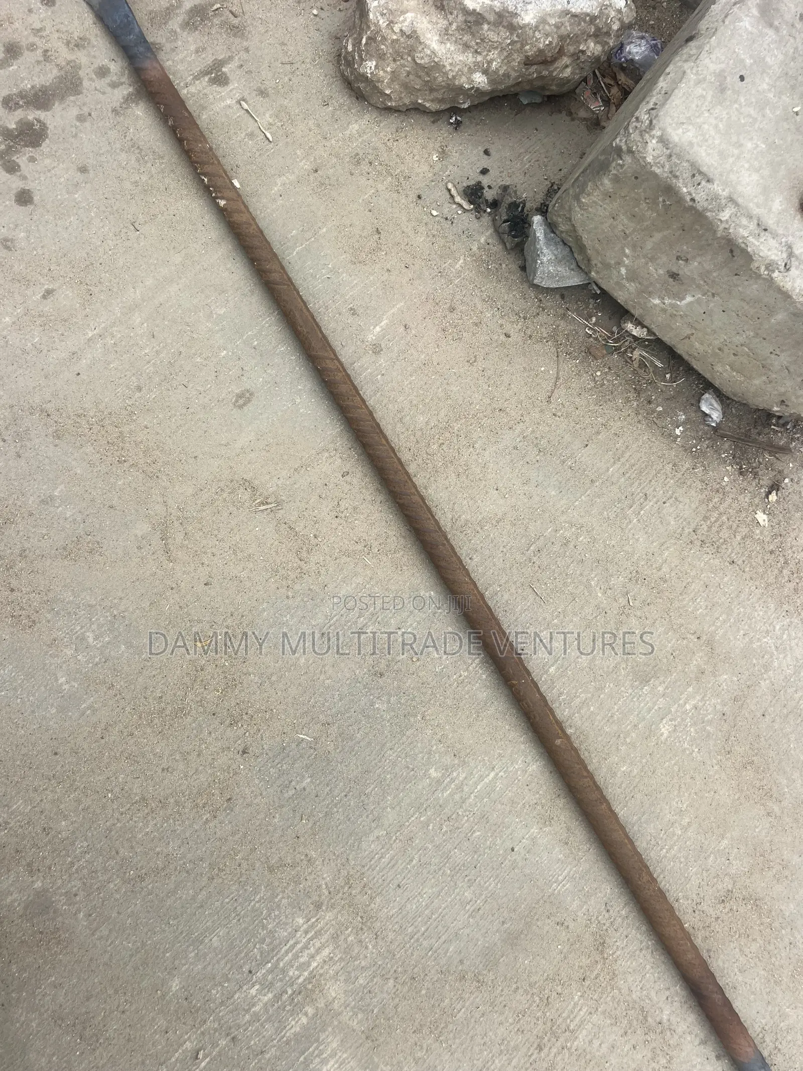 Rusty Steel Reinforcing Bar