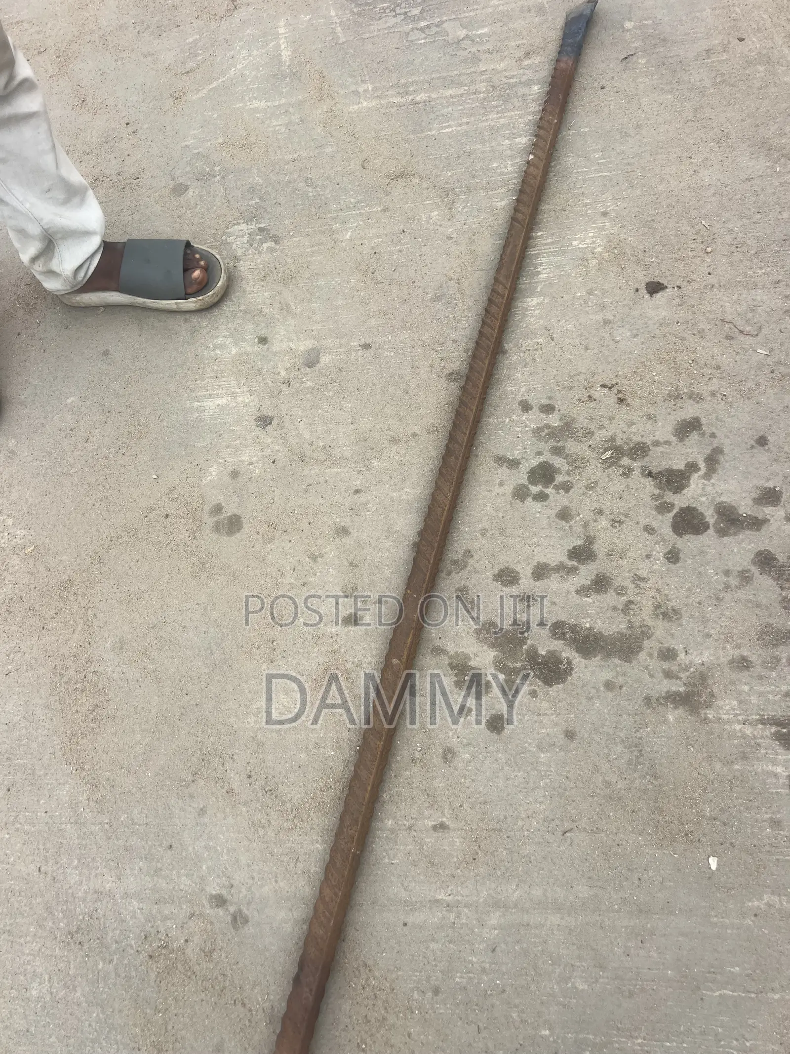 Rusty Steel Reinforcing Bar