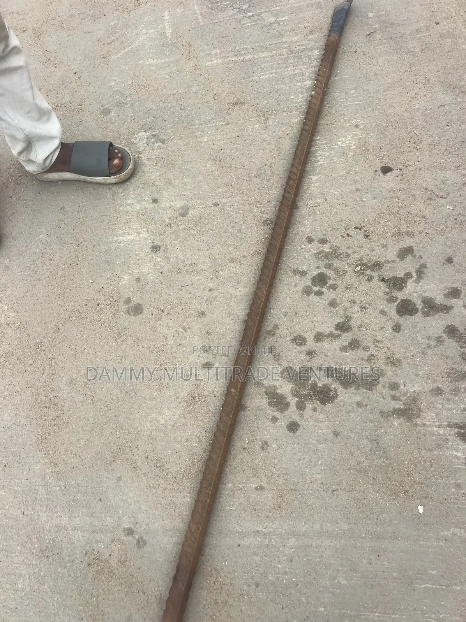 Rusty Steel Reinforcing Bar