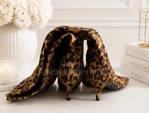 Brown Suede Knee-High Pointed-Toe Heeled Boots for Ladies