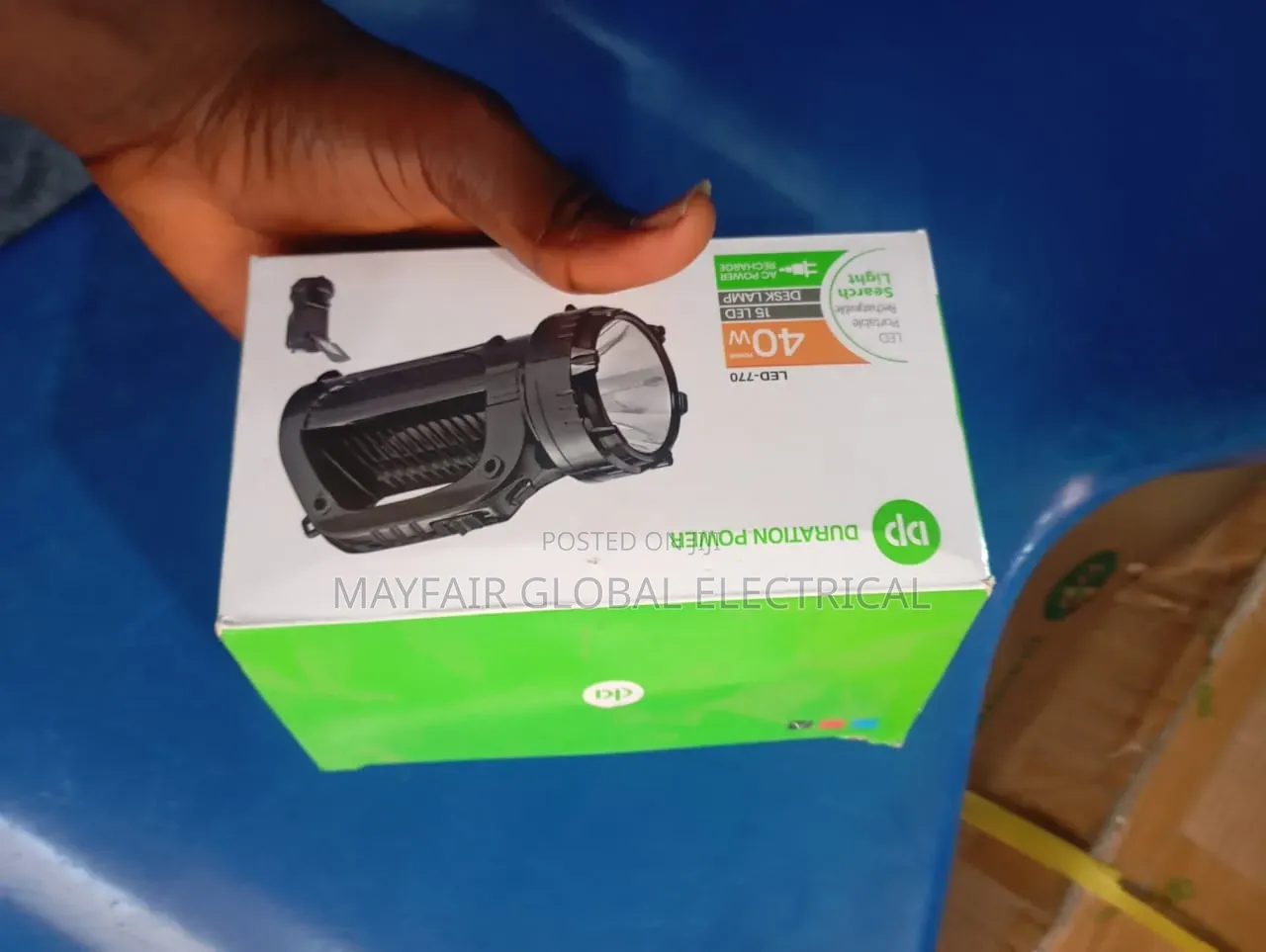 Quality DP LED-770 Portable Rechargeable Searchlight