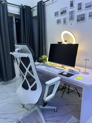 White Ergonomic Swivel Chair