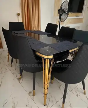 Black Dinning Table Set