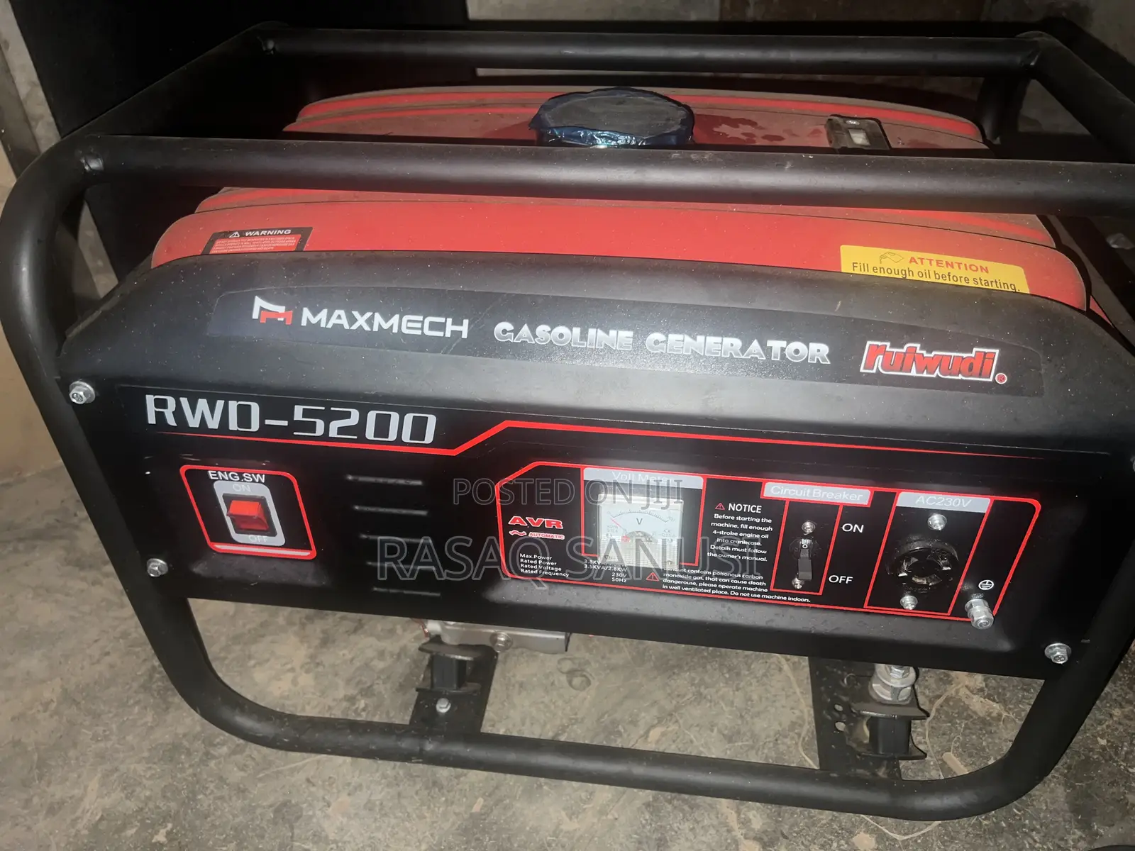 3.8kva Maxmech Generator
