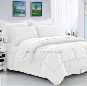 White Bedsheet With Pillowcases