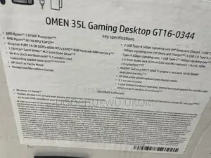 New Desktop Computer HP OMEN 35L Gaming Desktop 1GB AMD Ryzen 7 SSD 1T