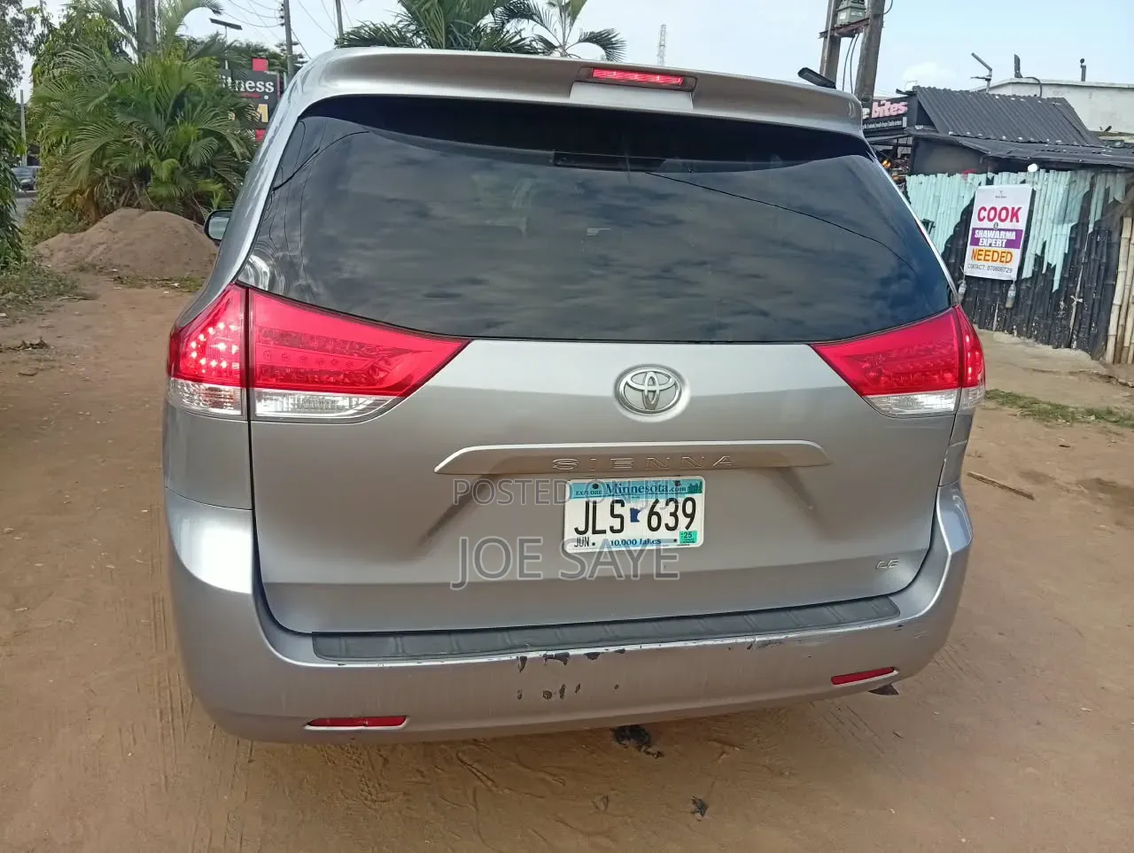 Toyota Sienna LE 8 Passenger 2012 Silver