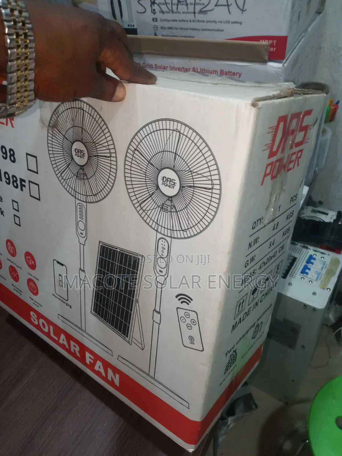 Solar Rechargeable Fan