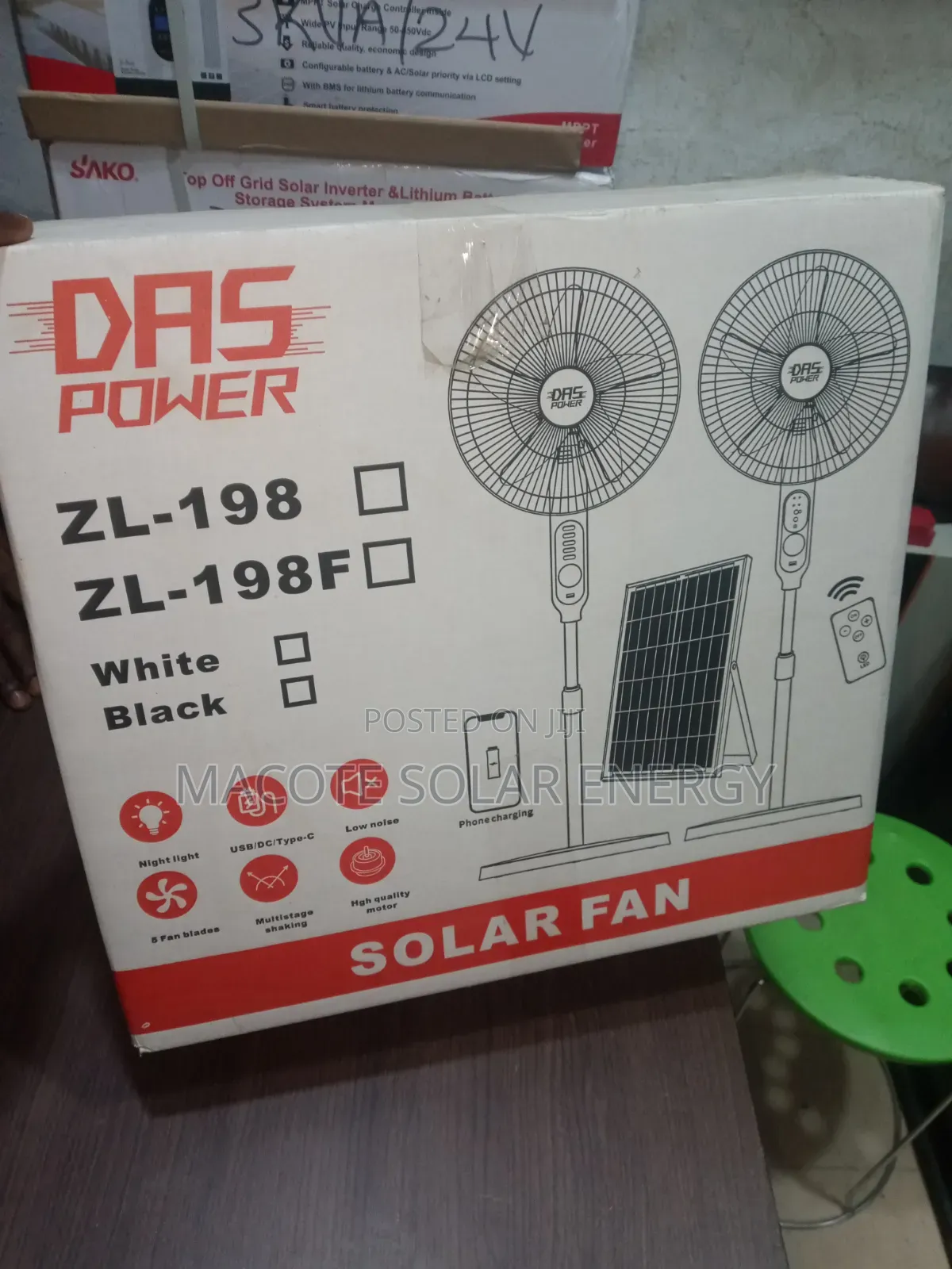 Solar Rechargeable Fan