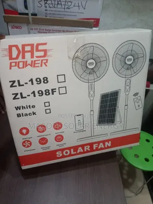 Solar Rechargeable Fan