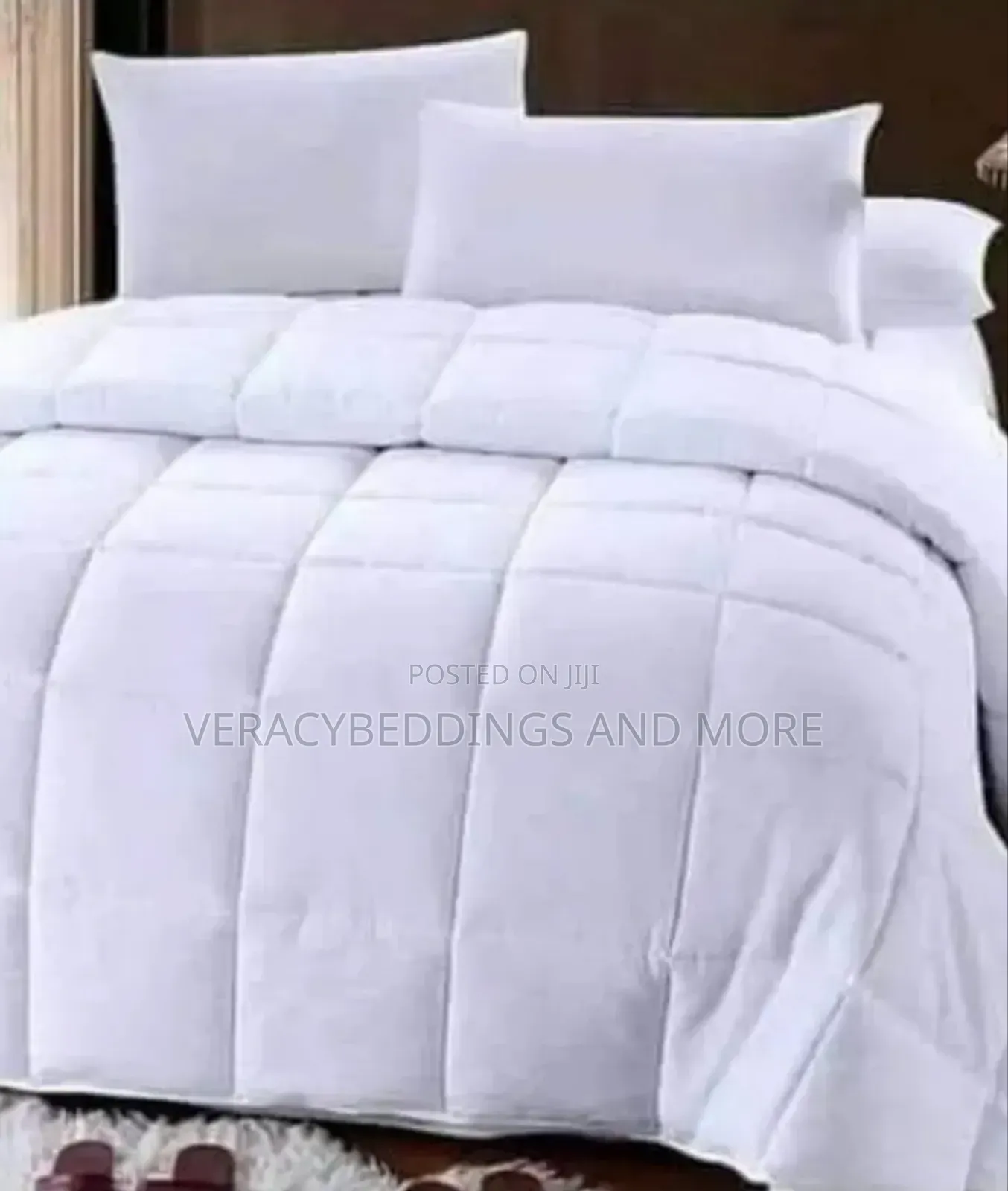 White Bedsheet With Pillowcases