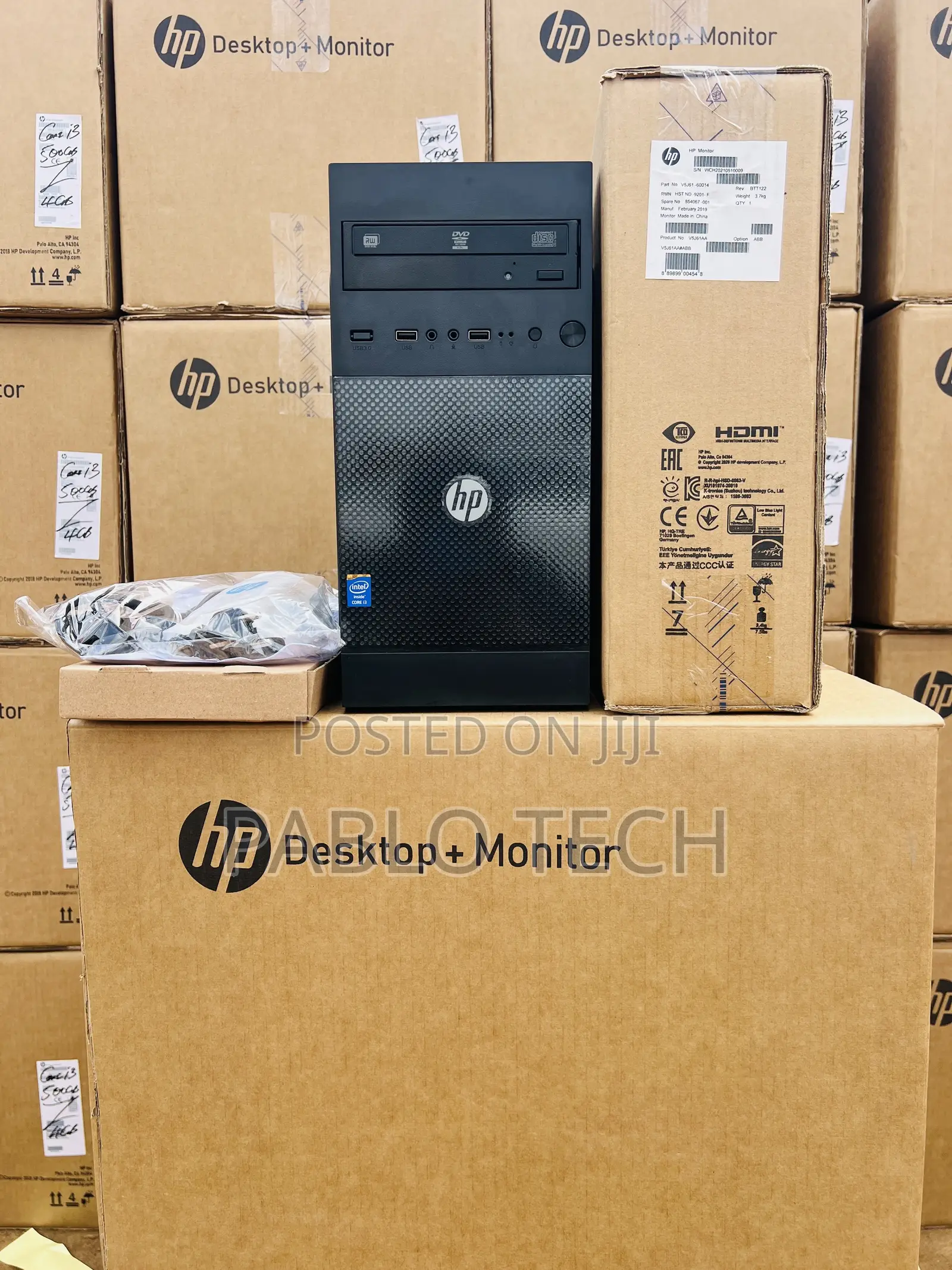 New Desktop Computer HP 8GB Intel Core i3 SSD 256GB