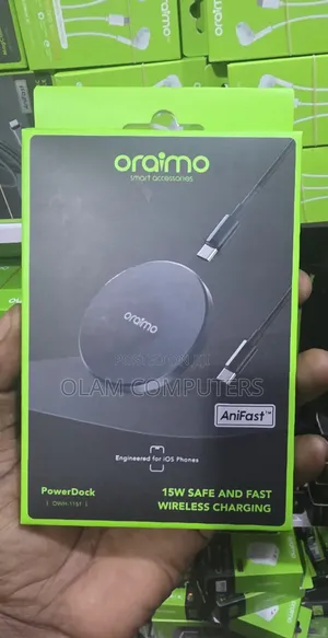 Oraimo 15w Safe and Fast Wireless Charging