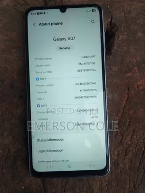 Samsung Galaxy A07 256 GB Purple