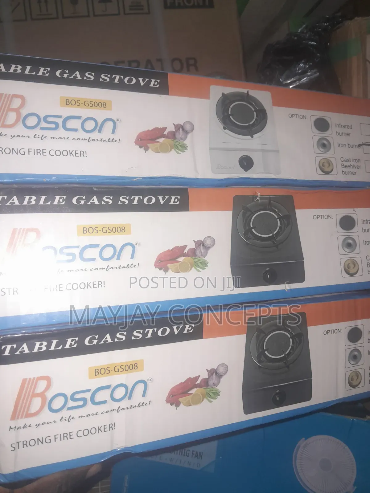 Boscon  Single Burner Gas Cooker | Brass Burner