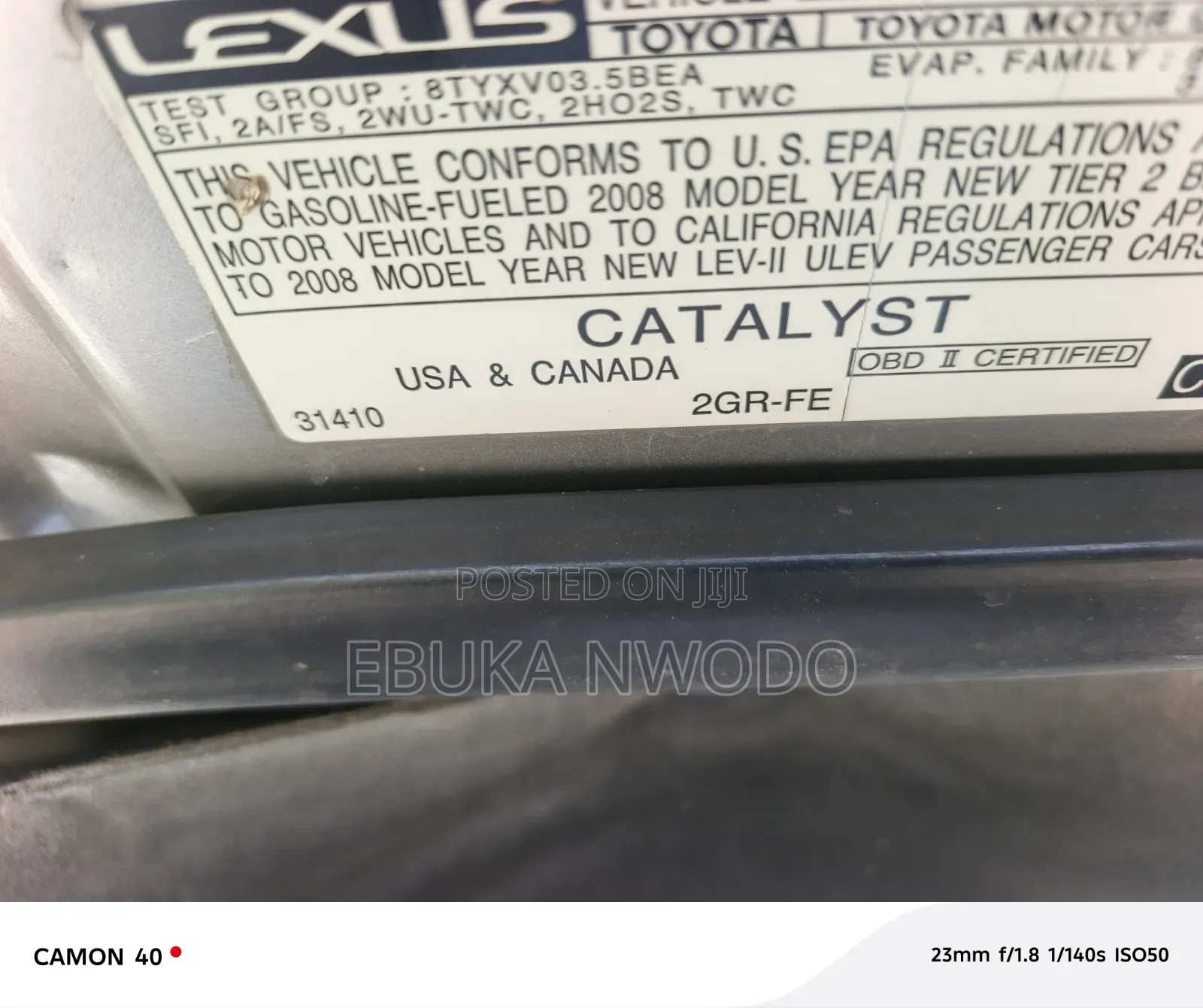 Lexus ES 350 2008 Silver