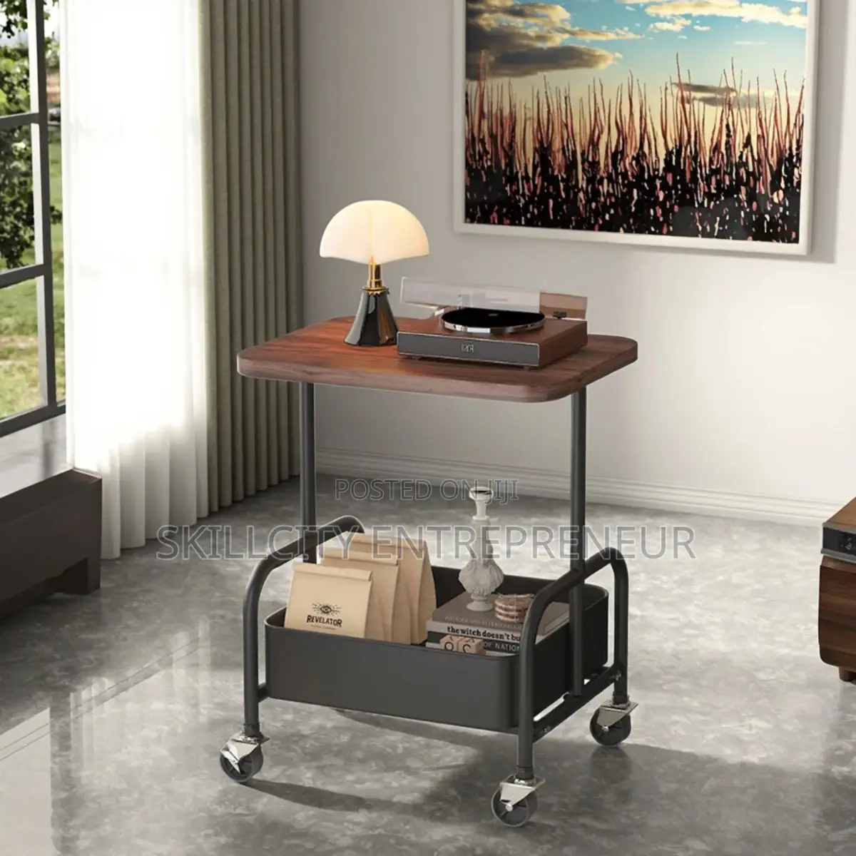 Multi-Functional Mobile Side Table