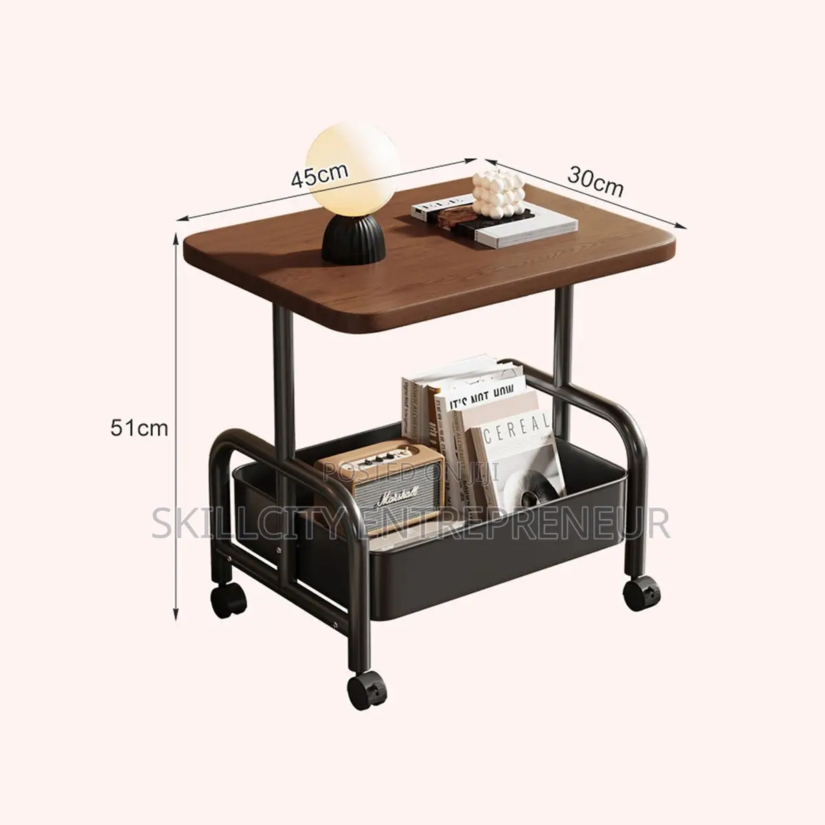 Multi-Functional Mobile Side Table