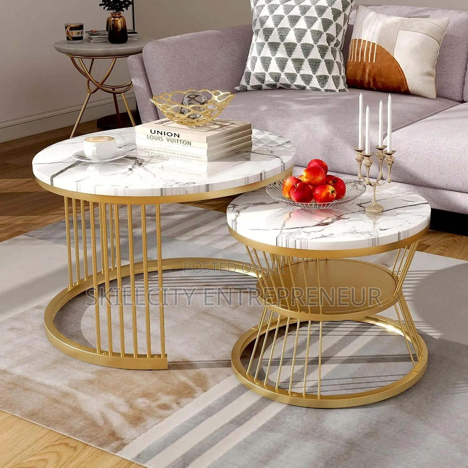 2-Piece Nesting Coffee Table Set