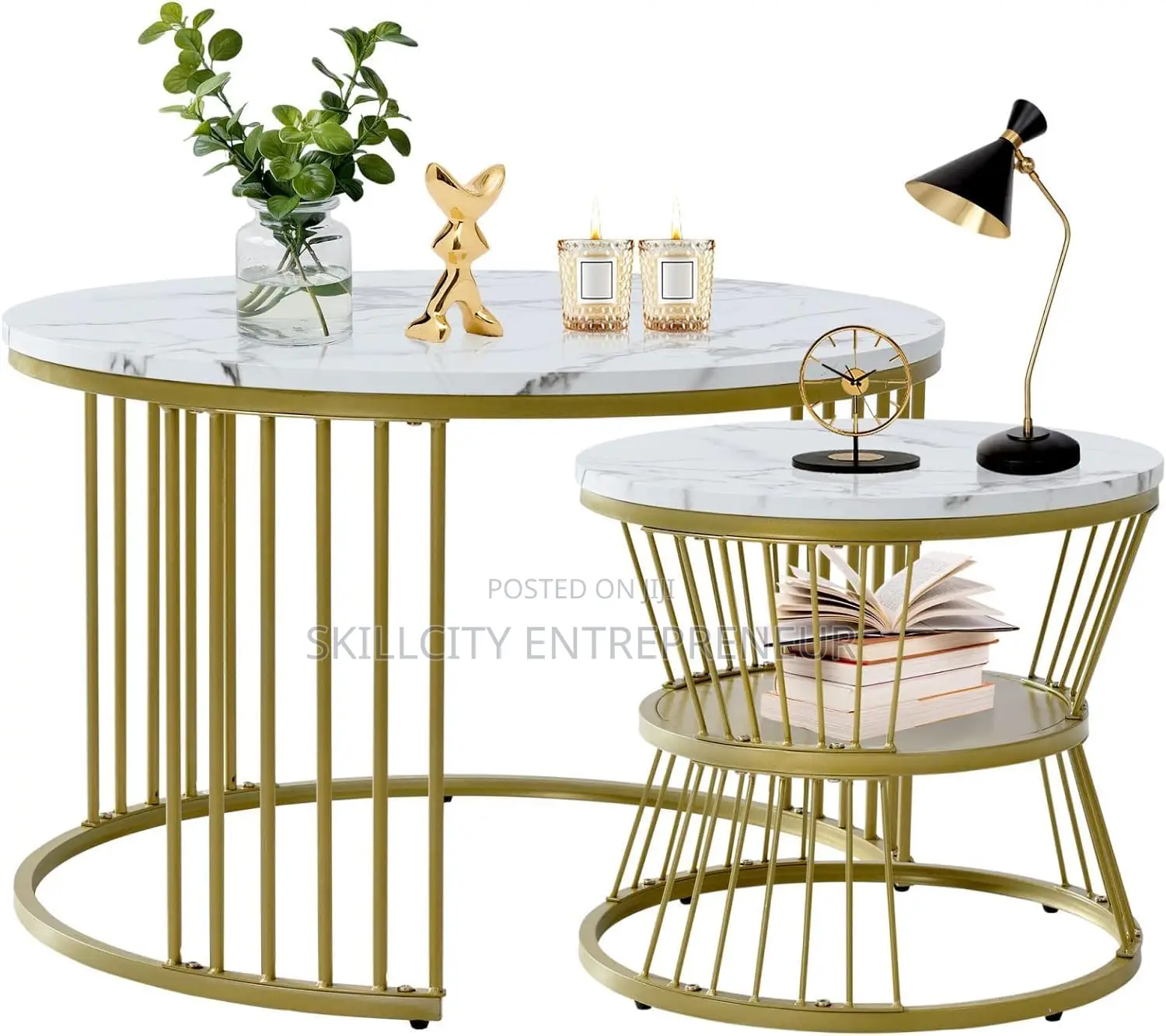 2-Piece Nesting Coffee Table Set