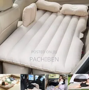 Inflatable Car Sofa + Pillows + Automatic Pump