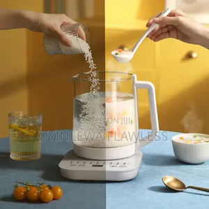 2L Glass Stainless Steel Potable Kettle With Temperature Control