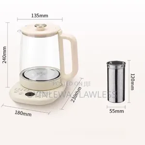 2L Glass Stainless Steel Potable Kettle With Temperature Control