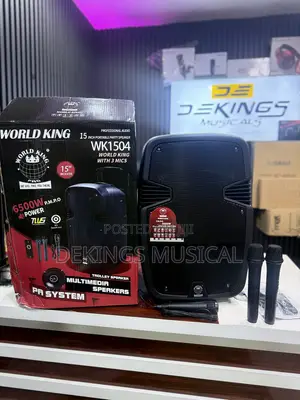 15 Inches World King Original PA System With Three Microphones