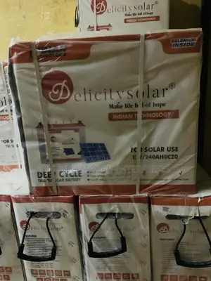 Delicity Solar Tubular Battery 240ah 12v Available