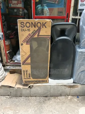 Sonok Double 15-Inch Public Address PA System Trolley Speaker