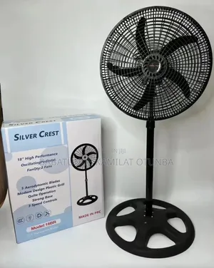 18-Inch Silver Crest Standing Fan – Powerful & Oscillating