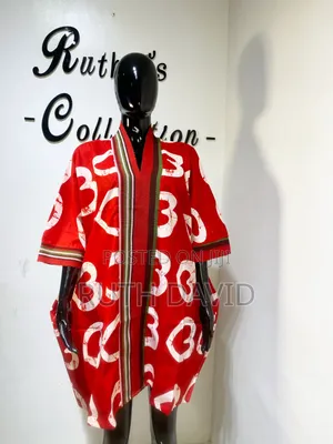 Ankara Shift Dress With Aso-Oke Design
