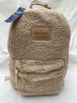 HOLLISTER Women Brown Backpack Bag Size Small