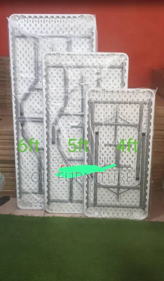 ​Heavy Duty Plastic Foldable Table (4ft, 5ft, 6ft)Portable Event Table