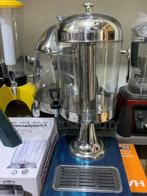 Stainless Steel With a Glass Finish 8 Liters Manual Juice Dispenser