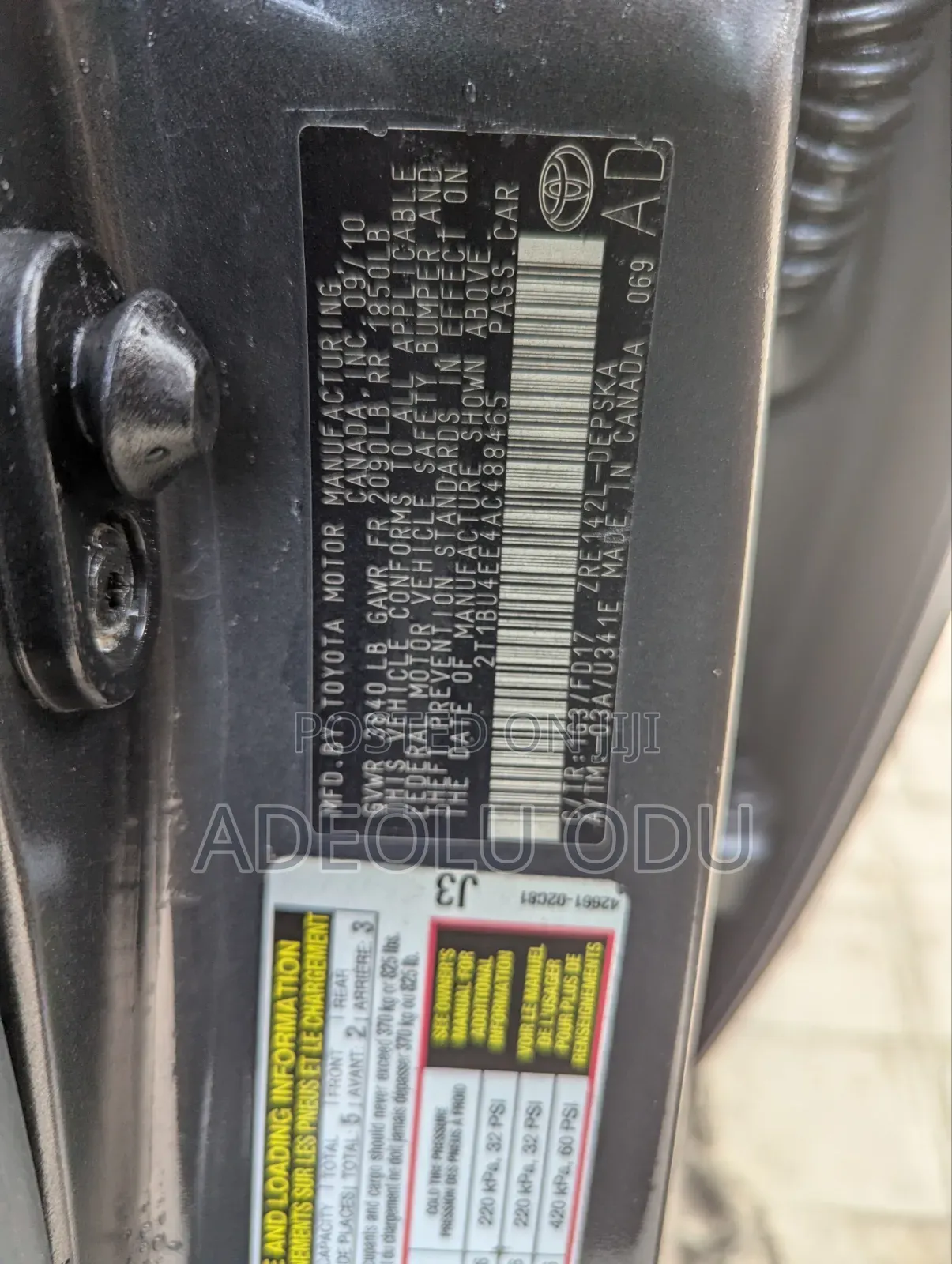 Toyota Corolla 2010 Gray