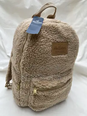 HOLLISTER Women Brown Backpack Bag Size Small