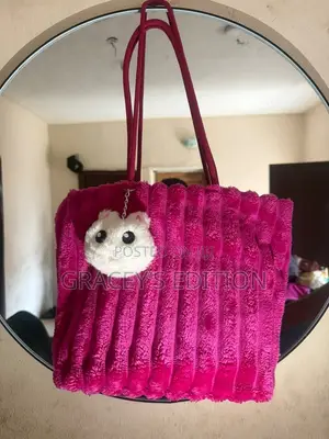 Pink Fur Tote Bag