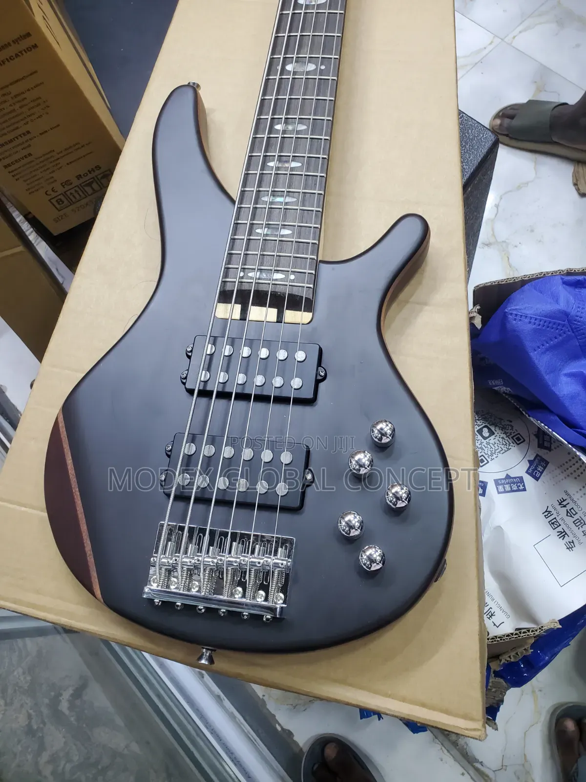 Ibanez 6-String Active Electric Bass Guitar.
